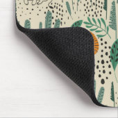 Niedlich Doodle Lion Jungle Regenwaldmuster Mousepad (Ecke)