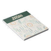 Niedlich Doodle Lion Jungle Regenwaldmuster Notizblock (angewinkelt)