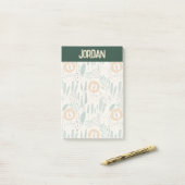 Niedlich Doodle Lion Jungle Regenwaldmuster Post-it Klebezettel (Auf Schreibtisch)