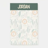 Niedlich Doodle Lion Jungle Regenwaldmuster Post-it Klebezettel (Vorderseite)