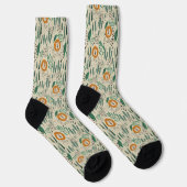Niedlich Doodle Lion Jungle Regenwaldmuster Socken (Rechts)