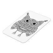 Niedlich Doodle Owl Magnet (Linke Seite)