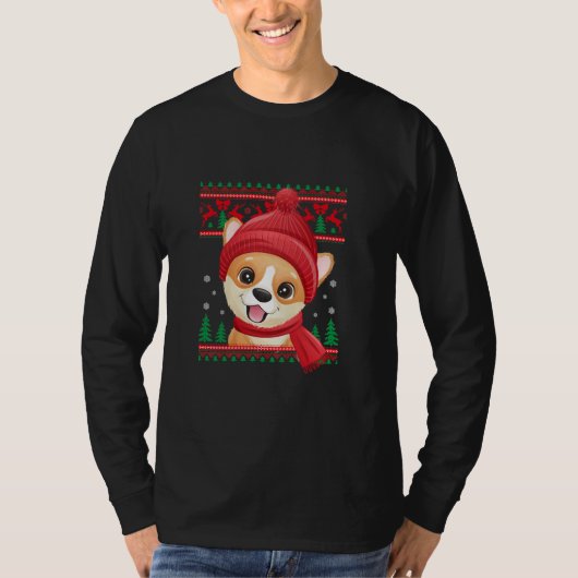 niedlich-doodle-puppy-Weihnachten T-Shirt (Vorderseite)