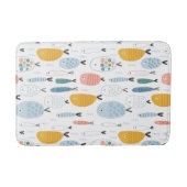 Niedlich Doodle School of Fish Pattern Badematte (Vorderseite)