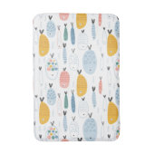 Niedlich Doodle School of Fish Pattern Badematte (Vorderseite Vertikal)