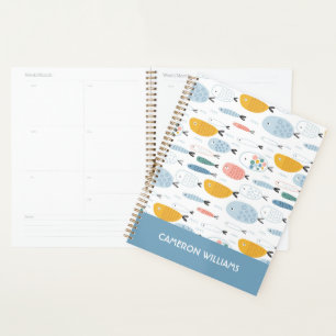 Niedlich Doodle School of Fish Pattern Planer