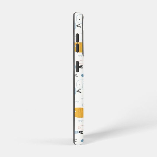 Niedlich Doodle School of Fish Pattern Samsung Galaxy Hülle (Rechte Seite)