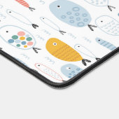 Niedlich Doodle School of Fish Pattern Schreibtischunterlage (Ecke)