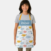 Niedlich Doodle School of Fish Pattern Schürze (Insitu)