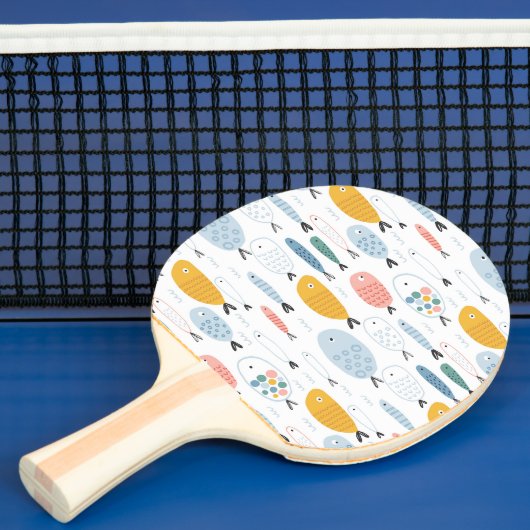 Niedlich Doodle School of Fish Pattern Tischtennis Schläger (InSitu)