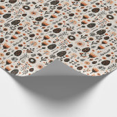 Niedlich Doodle Skandinavien Weihnachtsmuster Geschenkpapier (Ecke)