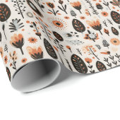 Niedlich Doodle Skandinavien Weihnachtsmuster Geschenkpapier (Rolleneckpunkt)