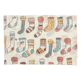 Niedlich Doodle Socken: Skandinavische Einfachheit Kissenbezug
