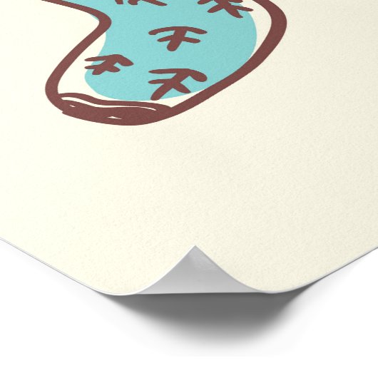 Niedlich Doodle Socken: Skandinavische Einfachheit Poster (Ecke)