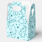 Niedlich Doodle Weihnachtsmuster Geschenkschachtel (Geöffnet)