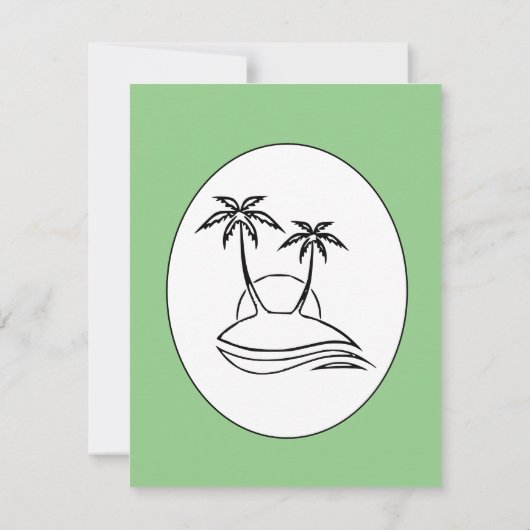 Niedlich Doodles zeigen Green Dino Party Kind's Ge Einladung (Rückseite)