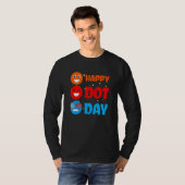 Niedlich Dot Pattern Smile September National Happ T-Shirt (Vorne ganz)