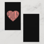 Niedlich Doula Heart Baby Birma Midfrau Visitenkarte (Vorne/Hinten)