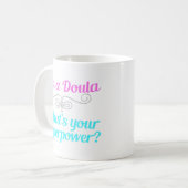 Niedlich Doula Superhero Kaffeetasse (Vorderseite Links)