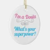 Niedlich Doula Superhero Keramik Ornament (Rechts)