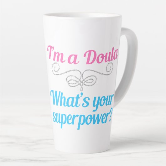 Niedlich Doula Superhero Milchtasse (Rechte Ecke)