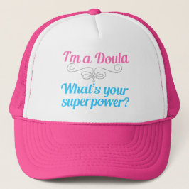 Niedlich Doula Superhero Truckerkappe