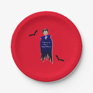 Niedlich Dracula Halloween Pappteller