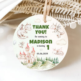 Niedlich Dragon 1. Geburtstag Party Geschenkanhänger