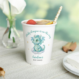 Niedlich Dragon Baby Dusche Pappbecher
