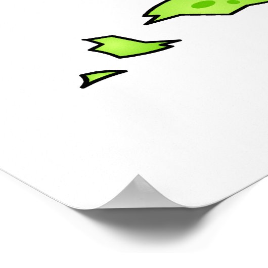 Niedlich Dragon Baby in Cracked Egg - Rosa / Lila Poster (Ecke)