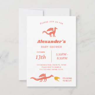 Niedlich Dragon Baby Shower Einladung