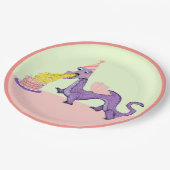 Niedlich Dragon Birthday Party Pappteller (Schrägansicht)