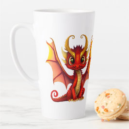 Niedlich Dragon Illustration für Fantasy-Liebhaber Milchtasse