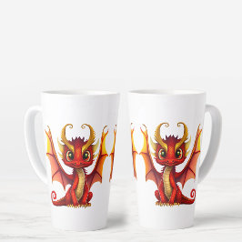 Niedlich Dragon Illustration für Fantasy-Liebhaber Milchtasse