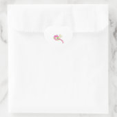 Niedlich Dragonfly Bug Herz-Aufkleber (Tasche)