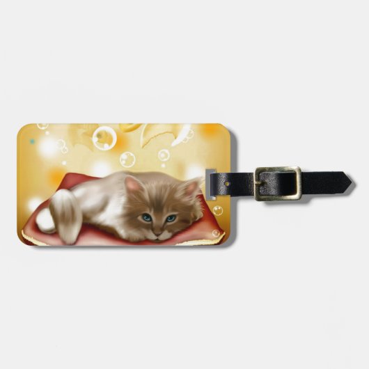 Niedlich Dream Kitten Gepäckanhänger (Vorderseite horizontal)
