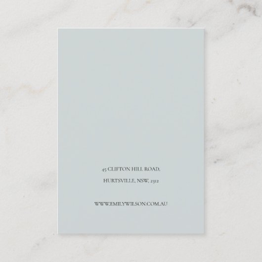 Niedlich Dreamy Blue Aqua Butterfly 3 Earring Disp Visitenkarte (Rückseite)