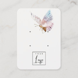 Niedlich Dreamy Blush Aqua Butterfly 2 Earring Dis Visitenkarte