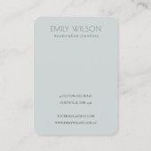 Niedlich Dreamy Blush Aqua Butterfly 2 Earring Dis Visitenkarte (Rückseite)