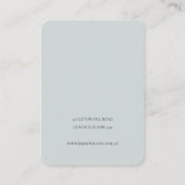 Niedlich Dreamy Blush Aqua Butterfly Haarnadelanze Visitenkarte (Rückseite)