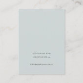 Niedlich Dreamy Blush Aqua Butterfly Haarnadelanze Visitenkarte (Rückseite)