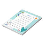 Niedlich Dreamy Pastel Doodle Memo Notizblock (Rotiert)