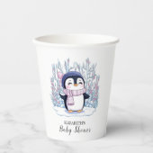 Niedlich Dreamy Pinguin Baby Dusche Pappbecher (Vorderseite)