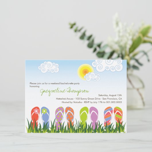 Niedlich drehen Sie Reinfall-Spaß im Einladung (Stehend Vorderseite)