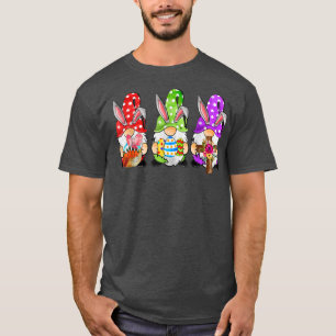 Niedlich Drei Gnome Ostertag Sonniger Frühlingsfra T-Shirt