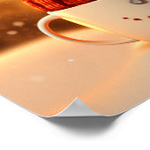 Niedlich Dressed Snowman Poster (Ecke)