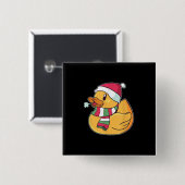 Niedlich Dub Duck Christmas Button (Vorne & Hinten)