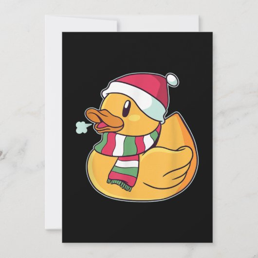 Niedlich Dub Duck Christmas Feiertagskarte (Vorderseite)
