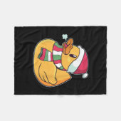 Niedlich Dub Duck Christmas Fleecedecke (Vorderseite (Horizontal))