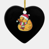 Niedlich Dub Duck Christmas Keramik Ornament (Vorne)